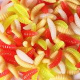 HOT! 200PCS 2cm 0.3g fishing lure maggot - outspace
