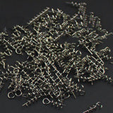 50pcs/lot Soft Bait Spring Lock Pin Crank Hook & Soft Bait Connector - outspace
