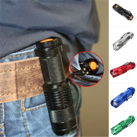 Waterproof LED Flashlight Torch with Adjustable Focus Lantern - outspace