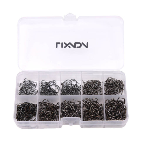 600pcs Fishing Hook Jig Hooks with Hole Fly Fishing Tackle Box - outspace