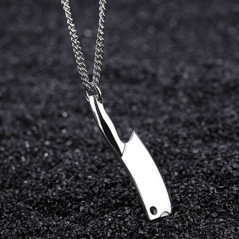 Punk Hunting Knife Pendant Necklace For Men - outspace
