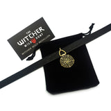 1 Bag & 1 Card The Witcher 3 Wild Hunt Medallion Choker - outspace