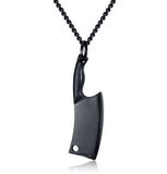 Punk Hunting Knife Pendant Necklace For Men - outspace