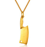 Punk Hunting Knife Pendant Necklace For Men - outspace