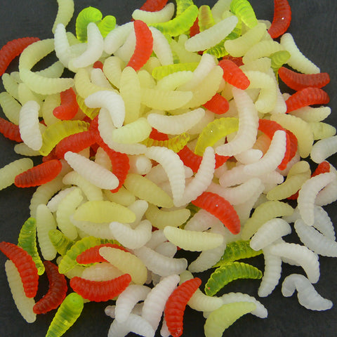 HOT! 200PCS 2cm 0.3g fishing lure maggot - outspace