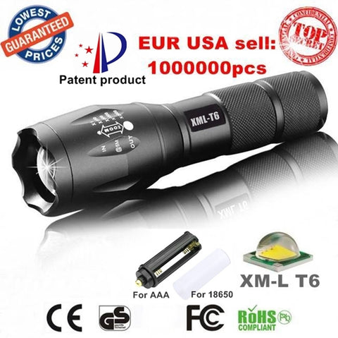 Tactical cree led Torch Zoomable cree LED Flashlight - outspace